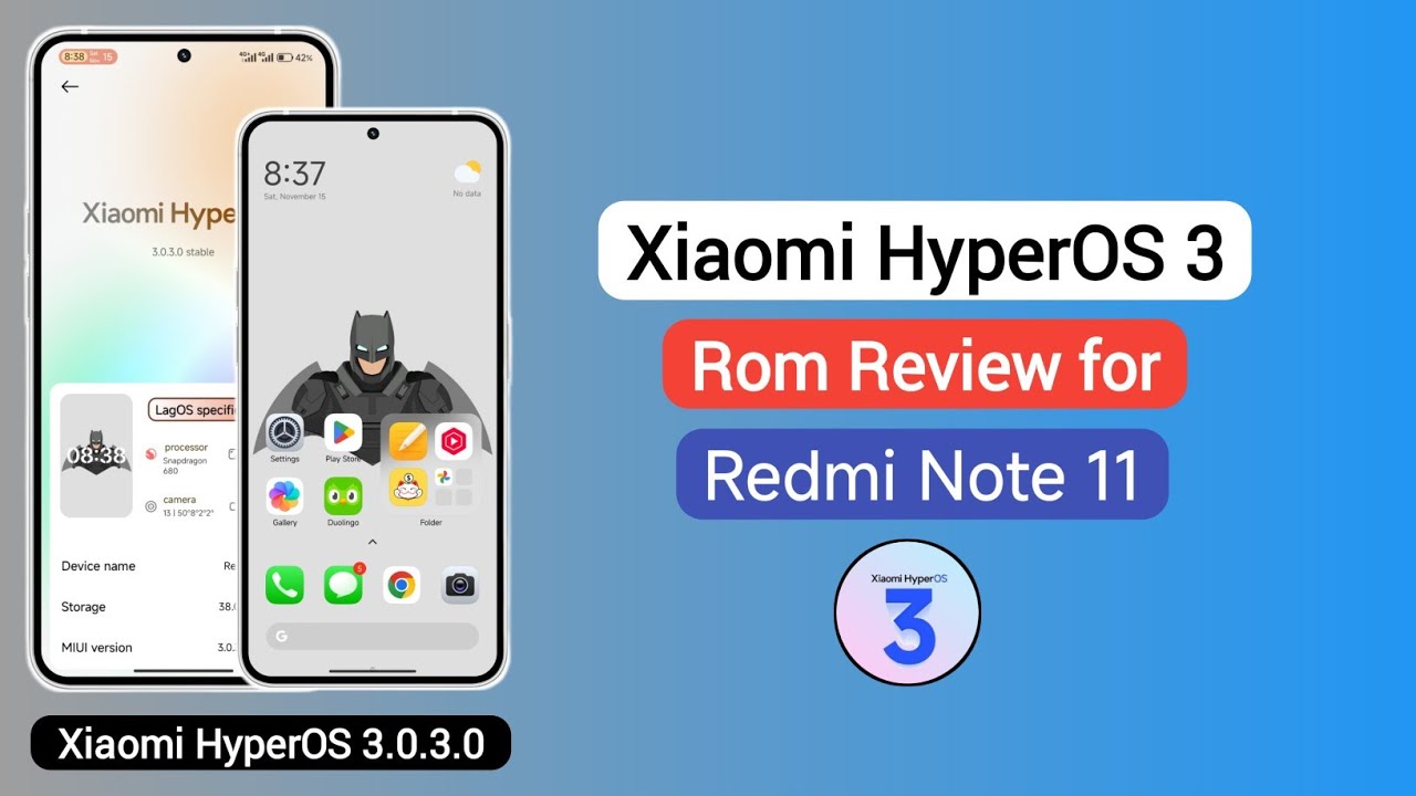 Xiaomi HyperOS 3 Rom Review For Redmi Note 11