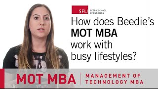 Management of Technology MBA Testimonial: Balance Your Job With School (Laura)