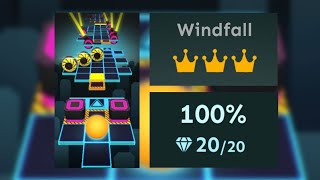Rolling Sky Edit ☆Windfall☆ 100% Perfect clear / 롤링 스카이 에딧 ☆윈드폴☆ 100% 퍼펙트 클리어