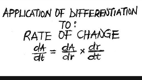 Application of derivatives to Rate of Change #applicationofderivatives #excellenceacademy