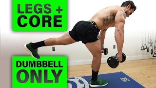 Dumbbell Only Legs and Core Workout At Home screenshot 4