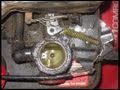 4 HP Briggs &  Stratton Quatro Motor Spring & Linkage Close Up Detail