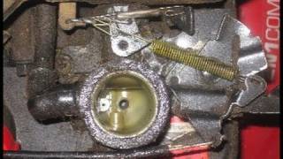 4 HP Briggs &  Stratton Quatro Motor Spring & Linkage Close Up Detail