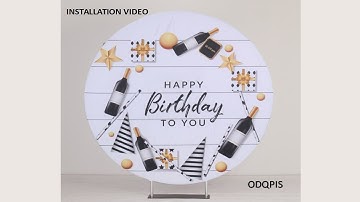 Round Backdrop Stand Installation Video