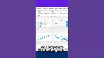 INSTANTLY change and replace colors of ALL SLIDES in PowerPoint
