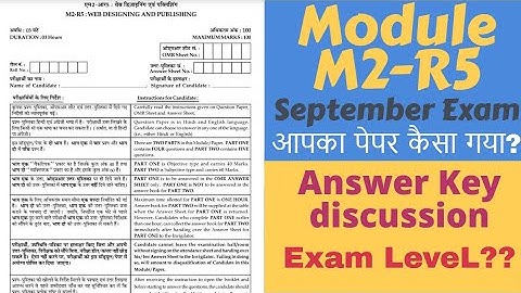 Web Designing M2-R5 Answer Key O
