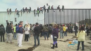 Migrant Caravan Stopped At U.S. Border