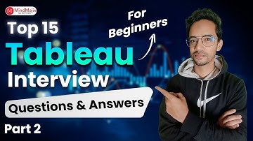 15 Basic Tableau Interview Questions For Freshers | Top Tableau Interview Questions & Answers |Part2