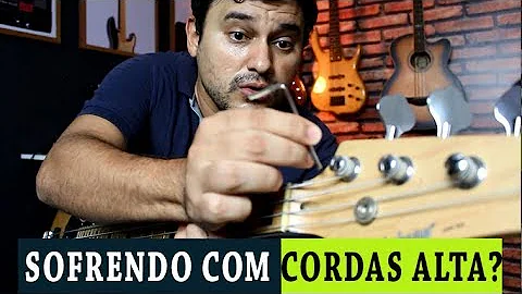 Como ajustar as cordas do baixo?