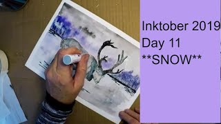 Inktober 2019 (day 11) SNOW