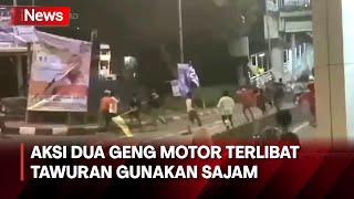 Dua Geng Motor Terlibat Tawuran Gunakan Sajam di Jakarta Selatan