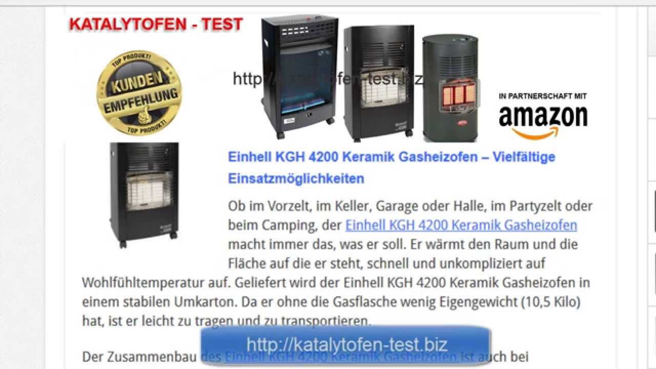 Katalytofen Test - Einhell KGH 4200 Gasheizofen - YouTube