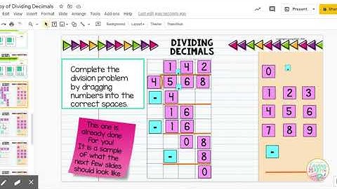 Dividing Decimals by Whole Numbers Digital Activity