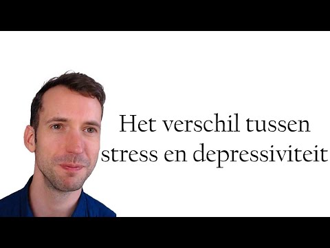 Het verschil tussen stress en depressiviteit