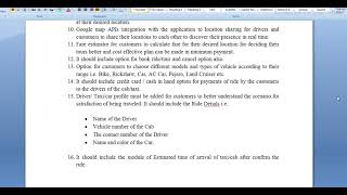 Online Cab /Taxi Booking Requirements as a Software Requirement Engineer screenshot 1