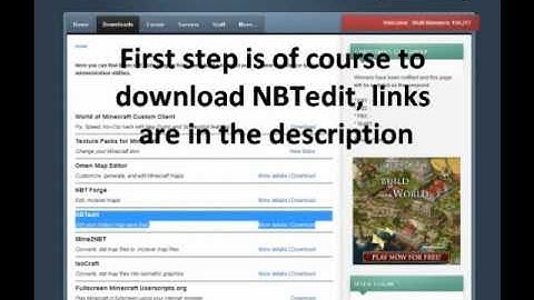 How to use NBTedit to edit Minecraft save files step-by-step