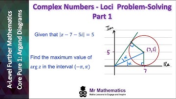 Complex Numbers - Loci : Problem-Solving Part 1 | Mr Mathematics