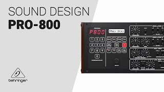 Making sounds with PRO-800 Behringer - Sound design tutorial - Episode 01