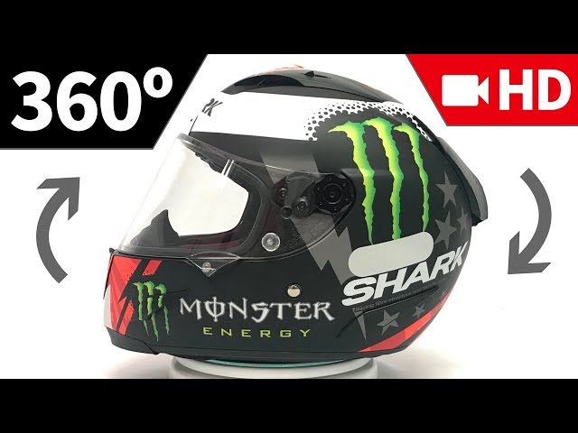 Capacete Shark Race-R Pro Jorge Lorenzo KRW Fosco em 360º HD