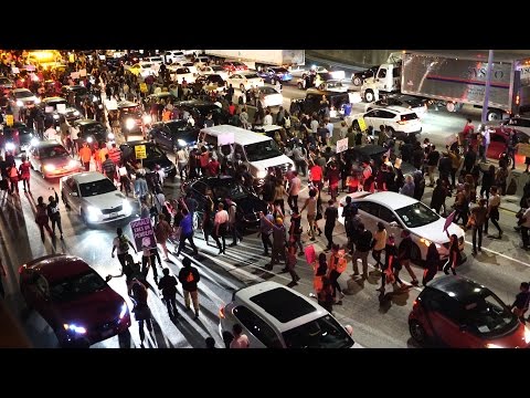 MASSIVE TRUMP PROTESTS TAKE OVER LOS ANGELES!