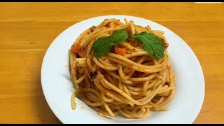 Spaghetti recipe | Vegetarian spaghetti recipe