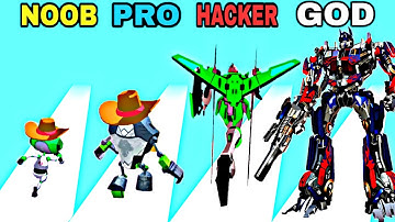 NOOB vs PRO vs HACKER vs GOD in Kaiju Run