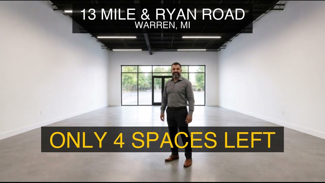 Prime Retail Space at 13 Mile & Ryan, Warren MI - property video