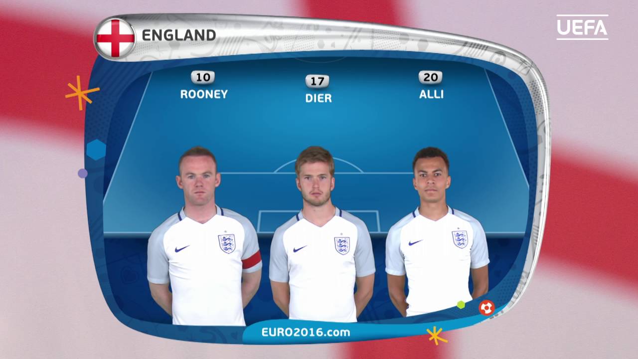 England Line Up V Iceland Uefa Euro 16 Youtube