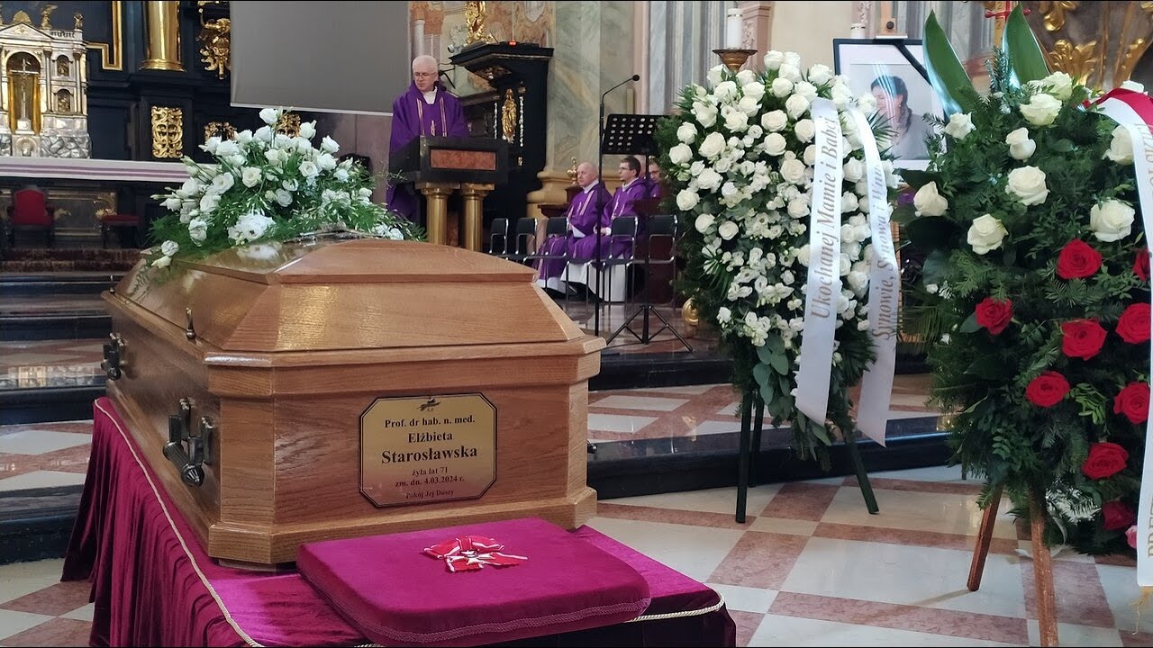 Msza święta pogrzebowa prof. Elżbiety Starosławskiej 9.03.2024  godz. 11.00