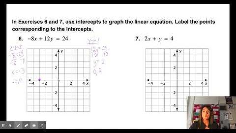 Algebra Lesson 3.4 - Graphing Linear Equations in Standard Form