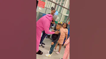 Diamond Platnumz Enjoy Playing With His Children Nillan Tiffah Diamondplatnumz Shortsvideo 
