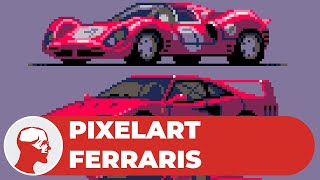 Pixelart Ferraris