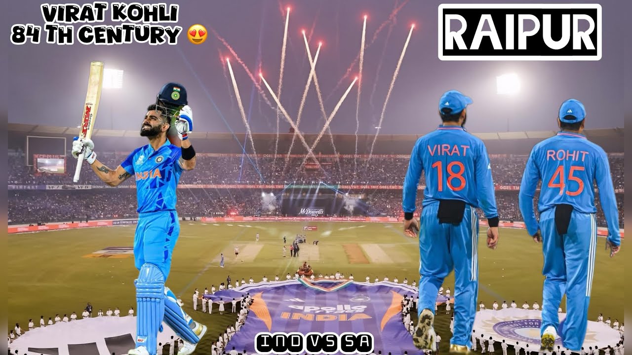Virat Kohli 84th Century in Raipur | Crowd Madness & Full Stadium Vibes! #viratkohli #trending #roko