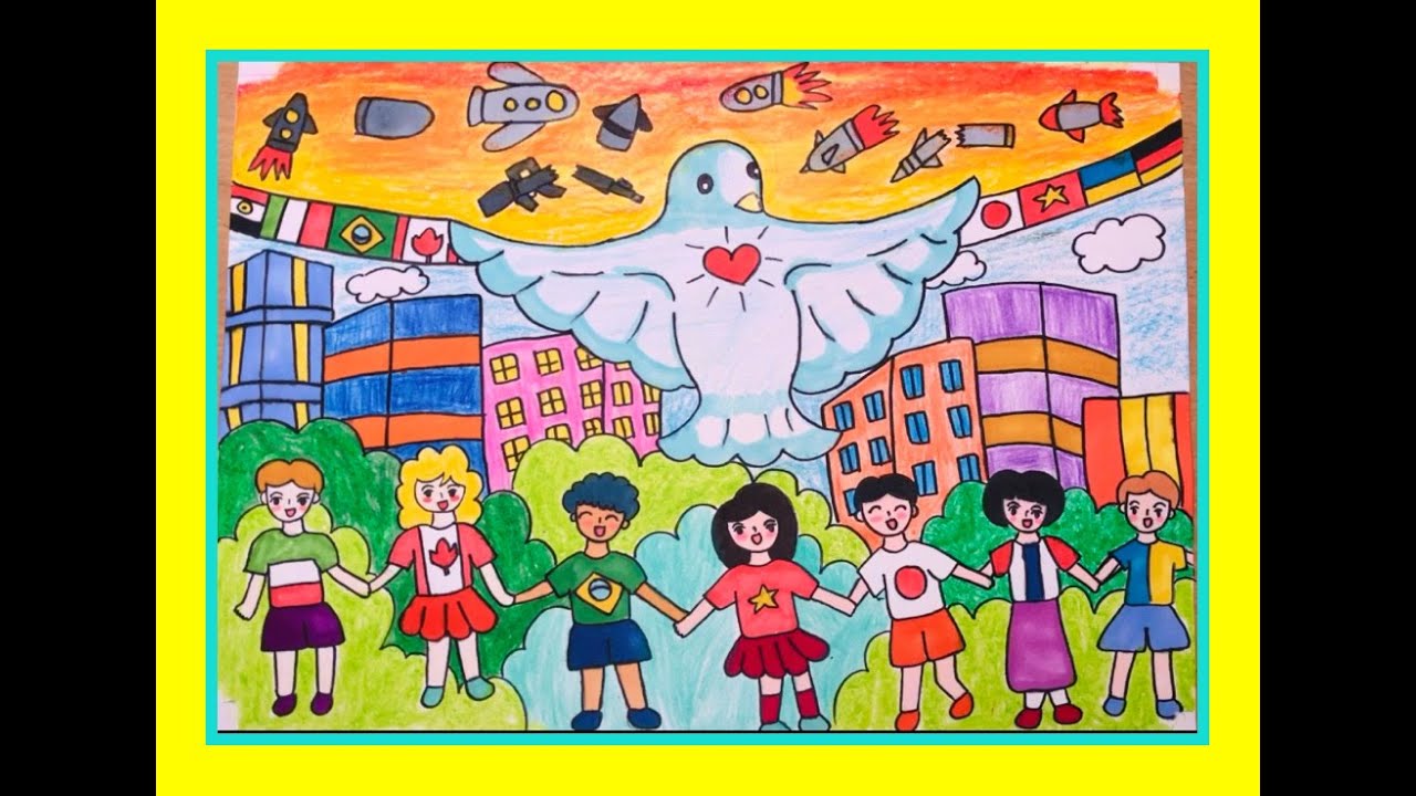 Cuộc thi vẽ tranh với chủ đề Thành phố hòa bình  Tiểu học Hợp Đức