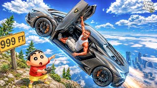 GTA V: Shinchan & Franklin Try Every CAR in GTA 5 😂 Telugu | #gta5 screenshot 1