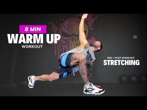 Pre Workout 8 Min Full Body Warm Up - Stretching Exercises & Warm Up by Zeus Fitness