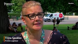 Thousands Demonstrate In Helsinki Ahead Of Trump-Putin Summit