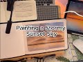 Painting a Stormy Sunset Sky in Watercolor