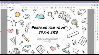 Prepare for your study: IRB