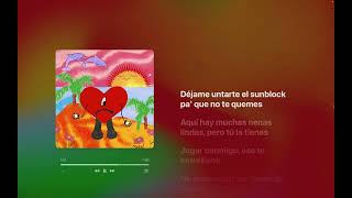 Bad Bunny - Neverita (Letra/Lyrics)