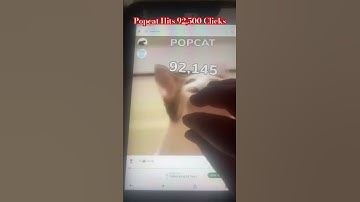 Reaching 92500 pops/clicks in popcat!