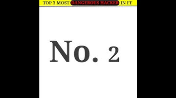 TOP- 3 MOST DANGEROUS HACKER IN FREE FIRE #shorts #freefireshorts