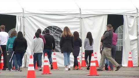 B-roll of COVID-19 testing site in Auburn, WA.