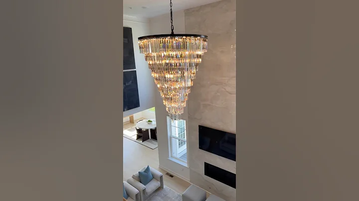 RH Chandelier Installed