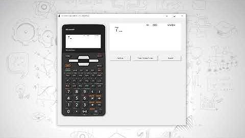 Finding the Highest Common Factor of any set of numbers using the Sharp EL-W535SA calculator.