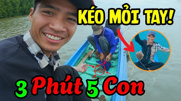 Câu Cá Cửa Biển Kéo Câu Mỏi Tay | Cá Đuối Cắn Câu Liên Tục Dây Rít Liên Hồi !!!