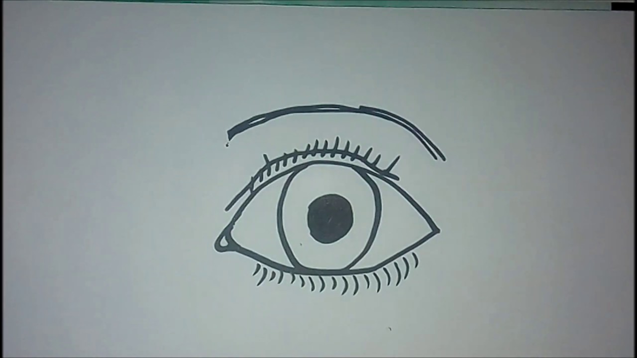 how to draw a eyes for kids