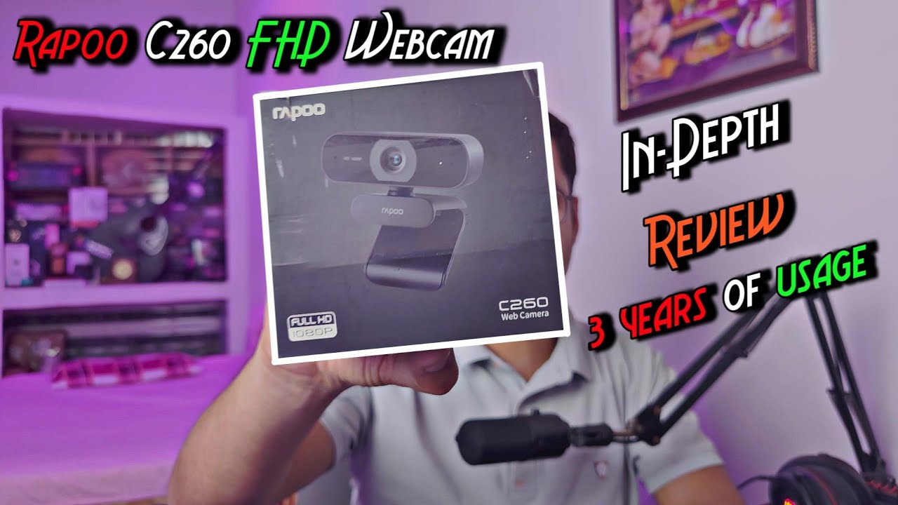 Rapoo C260 FHD Webcam In-Depth Review | Best under 3000? Testing Under ...