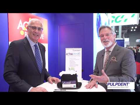 Pulpdent Corporation, a Boston-area dental research and manufacturing company, has launched ACTIVA Presto, a new white dental filling material that mimics the properties of natural teeth. ACTIVA Presto is a stackable composite that holds its shape and will not slump. Dentist and popular lecturer Dr. Howard Glazer describes the product as “squirt and shoot” technology in a recent interview.