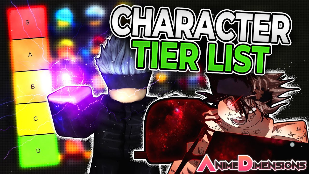 Roblox Anime Dimension Character Tier List 2023  GINX Esports TV